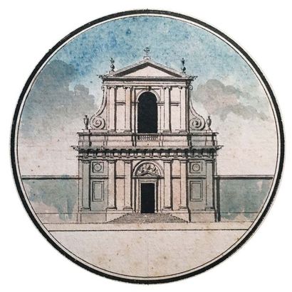 null Jean Nicolas Louis DURAND (1760-1834) Le portail de l’église des Barnabites...