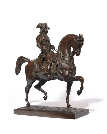 null Le général Bonaparte Épreuve en bronze patiné, signée 36 x 34 cm Bibliographie:...
