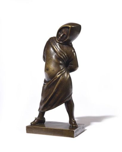 null Fou de Rome Épreuve en bronze patiné, Moreau Fres Paris, fondeur H : 18 cm Bibliographie:...