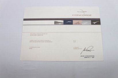 null Documentation Concorde

- Certificat de passage du Mur du Son à bord du Concorde....