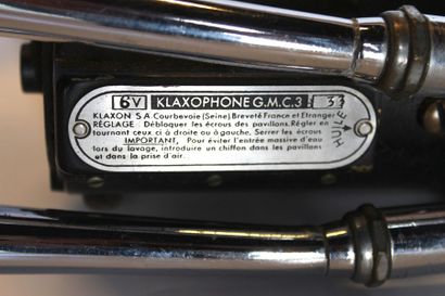 null Avertisseur

Klaxophone modèle GMC 3, en 6 volts. Complet de son compresseur...
