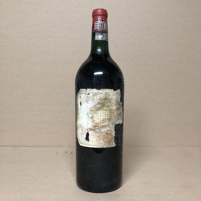 null 1 magnum CHÂTEAU MARGAUX 1964 1st GCC (very low light level, stained, very torn,...