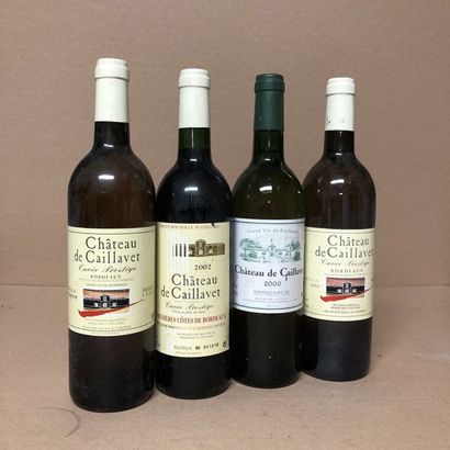 null 4 bouteilles : 1 CHÂTEAU DE CAILLAVET 1978 Bordeaux, 1 CHÂTEAU DE CAILLAVET...