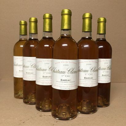 5 bouteilles CHÂTEAU CLIMENS 1999 1er Cru...