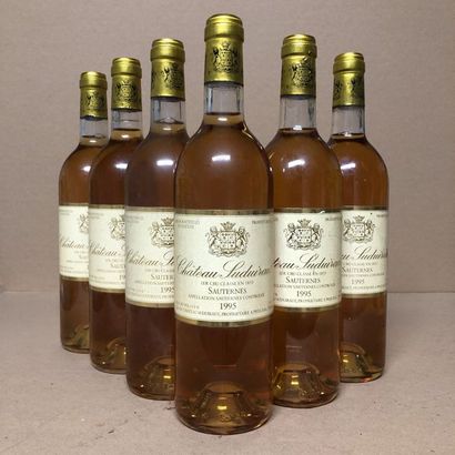 6 bouteilles CHÂTEAU SUDUIRAUT 1995 1er Cru...