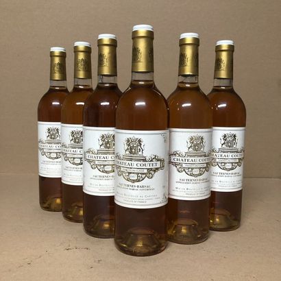 null 6 bottles CHÂTEAU COUTET 1997 1er Cru (faded labels)