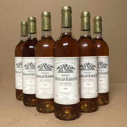 6 bouteilles CHÂTEAU SIGALAS RABAUD 1999...