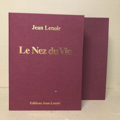 null 1 Livre LE NEZ DU VIN - 54 AROMES Édition Jean Lenoir Livre-écrin toilé rouge...
