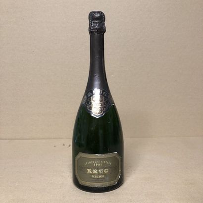 1 bouteille CHAMPAGNE KRUG 1981 Vintage (niveau...