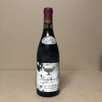 null 1 bottle RICHEBOURG 1985 (very damaged, stained, very scratched label)