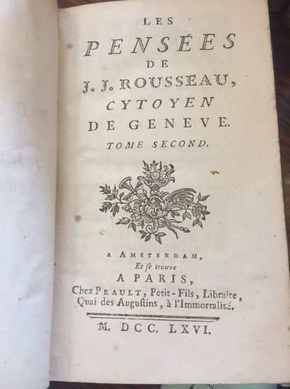 null ROUSSEAU (Jean-Jacques). Collection complète des oeuvres de J. J. Rousseau....
