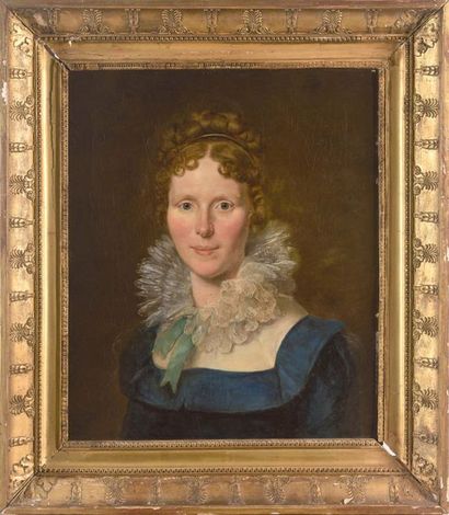 null Louis Marie SICARD dit SICARDI (1743-1825) « Portrait de jeune femme à la robe...