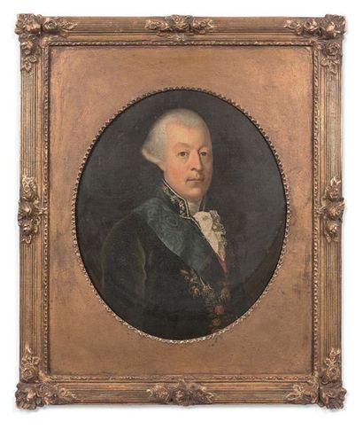 null École Française vers 1790 « Portrait de Louis François Joseph de bourbon, Prince...