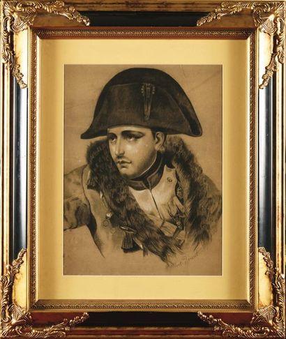null BIG, according to. Albert BERENT. French school. "Emperor Napoleon I on the...