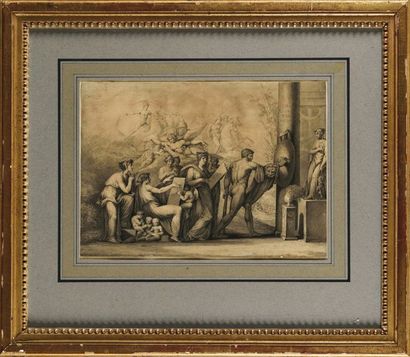 null François GERARD, dit Baron GERARD (1770-1837) « Hercule protecteur des arts...