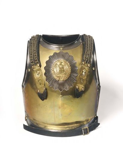 null Carabinieri armour model 1825 Second Empire. Made of iron sheet covered with...