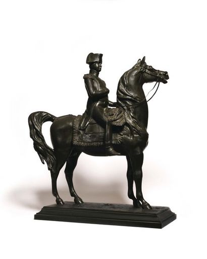null French school of the late 19th century Bronze sculpture with a green patina...
