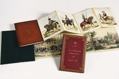 null French Army. Paris, Arnauld de Vresse,[[circa 1860]]. Folding album (18 x 14...
