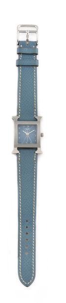 null HERMES Paris, "H hours" ref.HH1.201, 2010 Ladies' steel bracelet watch. Rectangular...