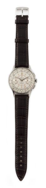 null BREITLING "Chronomat" ref. 769 around 1945 Rare steel chronograph watch, round...