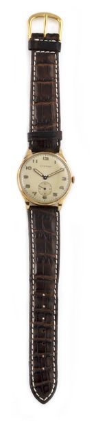 null ETERNA "Classic" around 1950 Round "classic" 18k yellow gold bracelet watch....