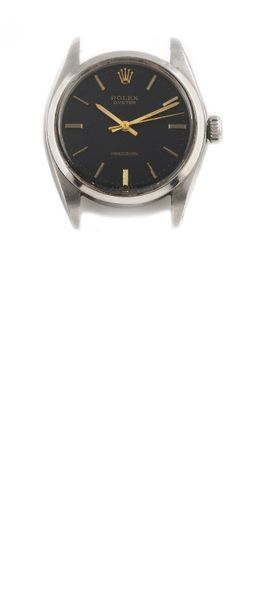 null ROLEX "Precision" ref.6426 around 1962 Steel bracelet watch. Cushion case, smooth...