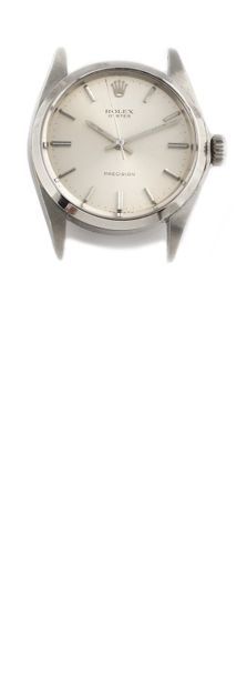 null ROLEX "Oyster Precision" ref.6426, circa 1972 Steel bracelet watch, round case,...