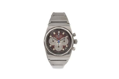 null ZÉNITH "El Primero" ref. A781 vers 1972 Large chronographe en acier. Boitier...