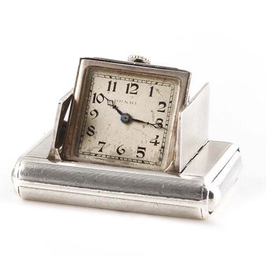 null TAVANNES POUR DUNHILL "Captive" ref.825925 around 1930 Bag watch, rectangular...