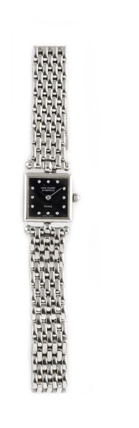 null VAN CLEEF & ARPELS ref. 117210, vers 2000 Montre de dame en acier, boitier carré,...