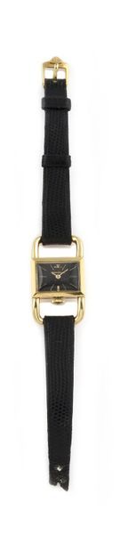 null JAEGER LECOULTRE "Etrier" ref.1670 vers 1950. Montre bracelet de dame en or...