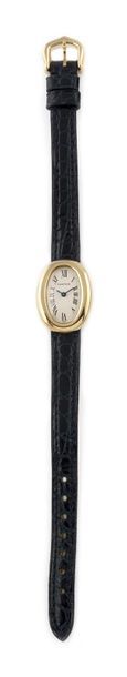 null CARTIER "Mini Bathtub" ref.1960 around 1980 Rare ladies' wristwatch in 18k yellow...