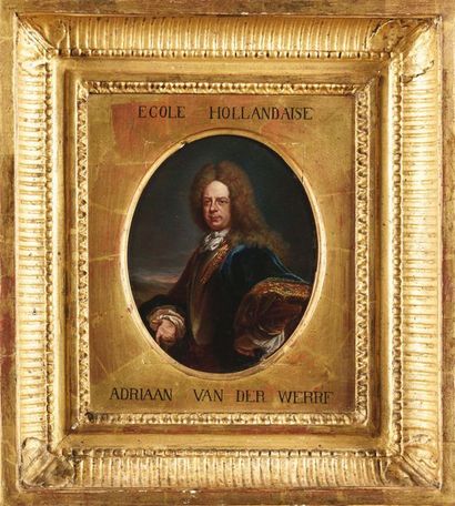 null ECOLE FRANCAISE VERS 1720, ENTOURAGE DE JACOB VAN SCHUPPEN Portrait d’homme...