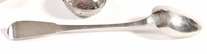 null ROUTING SPOON in silver uniplat model. PARIS 1787 Master goldsmith: Nicolas...