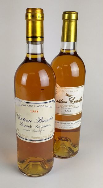 null SAUTERNES 1 bouteille Château Lamothe 2001 1 bouteille Château Broustet 199...