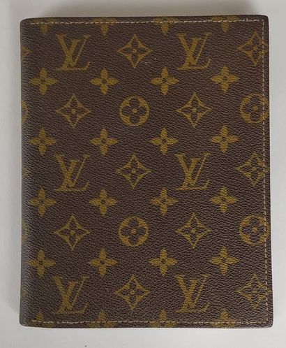 null LOUIS VUITTON Agenda cover in monogram coated canvas, leather interior with...