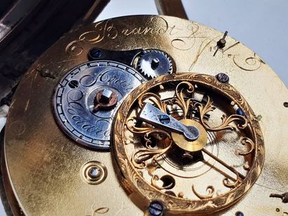  BRANDT & FILS et Compagnie, Genève, vers 1810. Rare et belle montre de gousset indiquant...