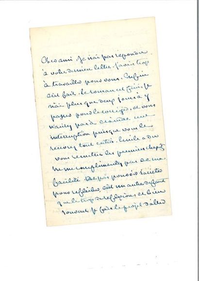 null SAND (Aurore Dupin, dite George). Lettre autographe signée [à Charles Edmond]....