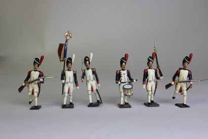 null CBG Ensemble comprenant: -Un diorama du sacre de l’Empereur Napoléon Ier composé...