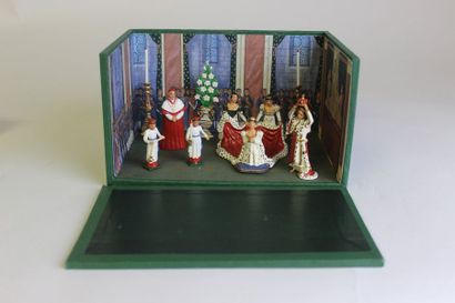 null CBG Ensemble comprenant: -Un diorama du sacre de l’Empereur Napoléon Ier composé...