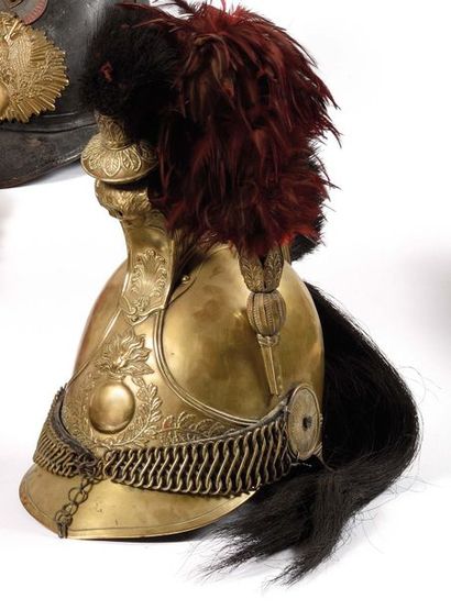 null Casque d’officier de dragon modèle 1825 modifié sous la monarchie de juillet....