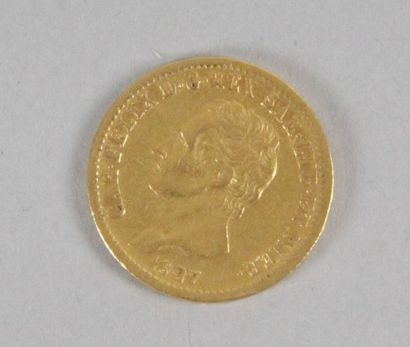null Une pièce en or de 20 Lires de Sardaigne. 1827 poids: 6,4 gr