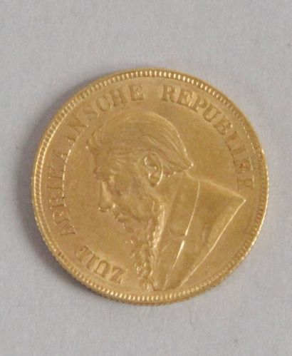 null Une pièce en or d'un pond Sud Africain 1895 poids : 8 gr