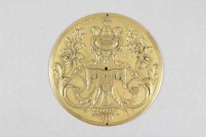 null APPLIQUE DE MEUBLE / DÉCORATION en bronze doré et ciselé d’époque Napoléon III...