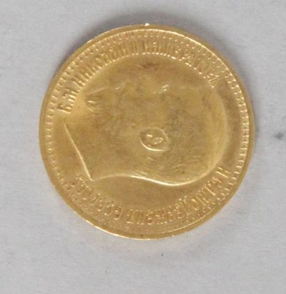 null Une pièce en or de 7 Roubles 50 de 1897 poids: 6,4 gr