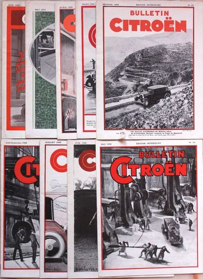 null "Bulletins Citroën" de Janvier 1930 à Décembre1931

Série complète de 13 exemplaires...