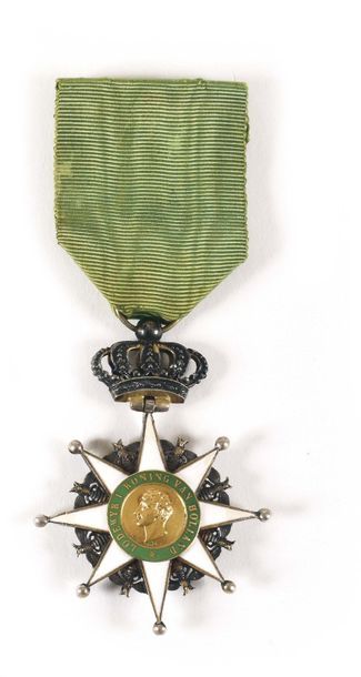 null KINGDOM OF HOLLAND ROYAL ORDER OF THE MERITE OF HOLLAND Knight's star, in vermeil,...