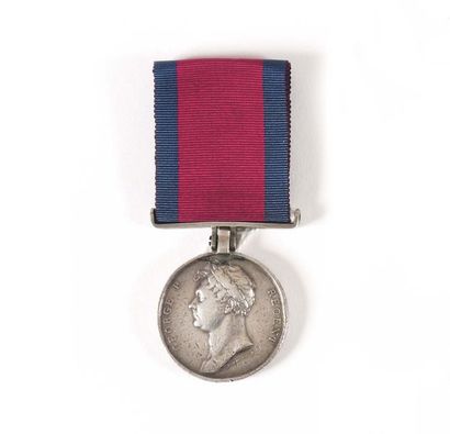 null HANOVER MEDAL OF WATERLOO In silver by Wyon (blows). Assigned on the "LIEUT...