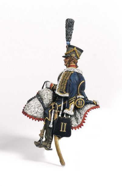 null Series of ten figurines in half round bump representing the different regiments...