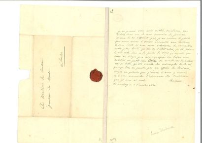 null Hortense de BEUHARNAIS. Lettre autographe signée à la comtesse Pauline von Neale....